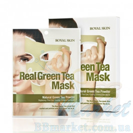 Маска для лица с зеленым чаем ROYAL SKIN REAL GREEN TEA MASK