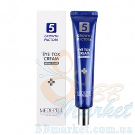 Пептидний ліфтинг-крем для шкіри навколо очей MEDI-PEEL 5 Growth Factors Eye Tox Cream Wrinkle Care 40ml