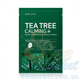 Заспокійлива ампульна маска з чайним деревом SOME BY MI Tea Tree Calming Glow Luminous Ampoule Mask 25g - 1шт.
