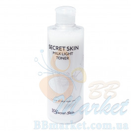 Освітлюючий тонер для обличчя з молочними протеїнами Secret Skin Milk Light Toner 250ml
