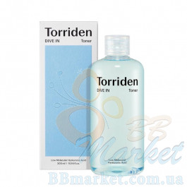 Зволожувальний тонер із гіалуроновою кислотою TORRIDEN Dive-In Low Molecule Hyaluronic Acid Toner 300ml