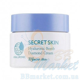 Гіалуроновий крем для обличчя Secret Skin Hyaluronic Bomb Diamond Cream 50g