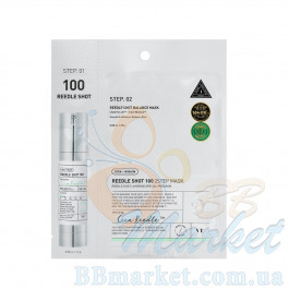Зміцнювальна тканинна маска для обличчя VT Cosmetics Reedle Shot 100 2Step Mask 26,5g
