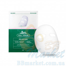 Заспокійлива тканинна маска для чутливої шкіри VT COSMETICS Pro Cica Mask 28g