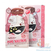 Elizavecca Трехступенчатая Маска Для Сужения Пор Pore Solution Super Elastic Mask Pack (10 Шт)