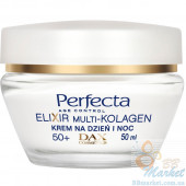 Зміцнюючий ліфтинг-крем для обличчя для віку 50+ PERFECTA Elixir Multi-Collagen Cream Lifting 50+ 50ml