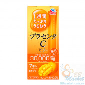 Японская питьевая плацента в форме желе со вкусом манго Earth Placenta C Jelly Mango 70g (на 7 дней)