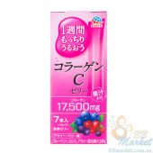 Японский питьевой коллаген в форме желе со вкусом лесных ягод Earth Collagen C Jelly 70g (на 7 дней) 