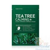 Заспокійлива ампульна маска з чайним деревом SOME BY MI Tea Tree Calming Glow Luminous Ampoule Mask 25g - 1шт.