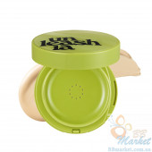 Сатиновий кушон для обличчя UNLEASHIA Satin Wear Healthy Green Cushion SPF30 PA++  (Тон: #21N Eburnean) 15g